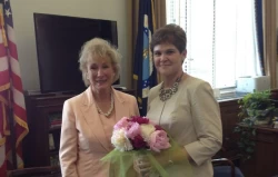A wonderful surprise. After the Champions of Change ceremony Rita Jo was invited to visit with Krysta Harden, Deputy Director of USDA. 