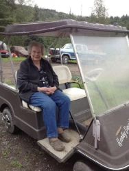 Getting around the farm when you are 93.