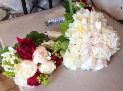 Of course there were peonies.