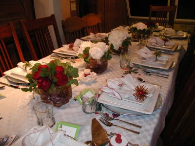 Shoultz Christmas in Homer with peonies from NZ.