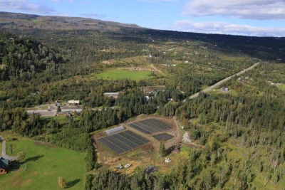 Aerial view of our farm.